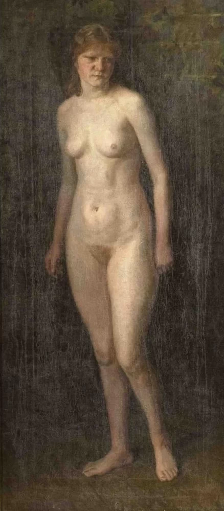 Leopold von Kalckreuth - Nudo femminile in piedi